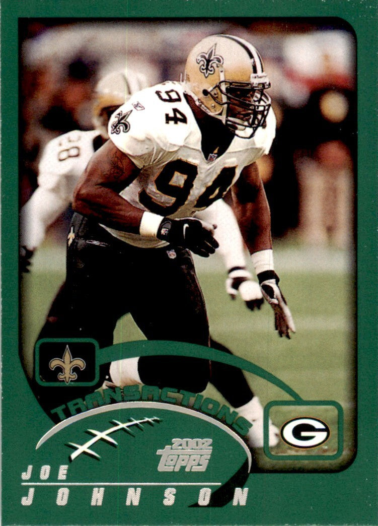 2002 Topps Joe Johnson Football Cards #145