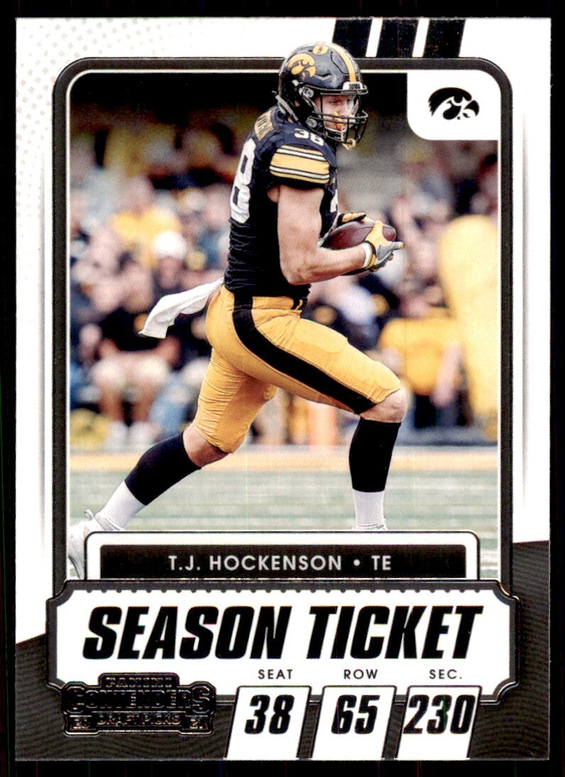 2021 Panini Contenders Draft Picks T.J. Hockenson Football Cards #99