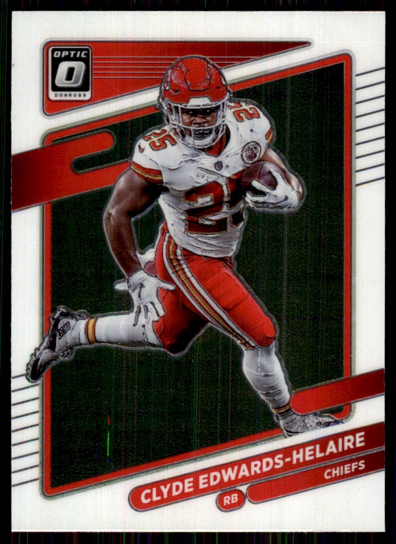 2021 Donruss Optic Clyde Edwards-Helaire Football Cards #35