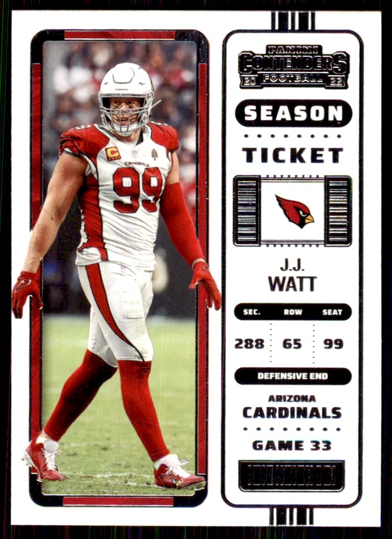 2022 Panini Contenders J.J. Watt B Football Cards #4