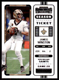 2022 Panini Contenders Jameis Winston D Football Cards #62
