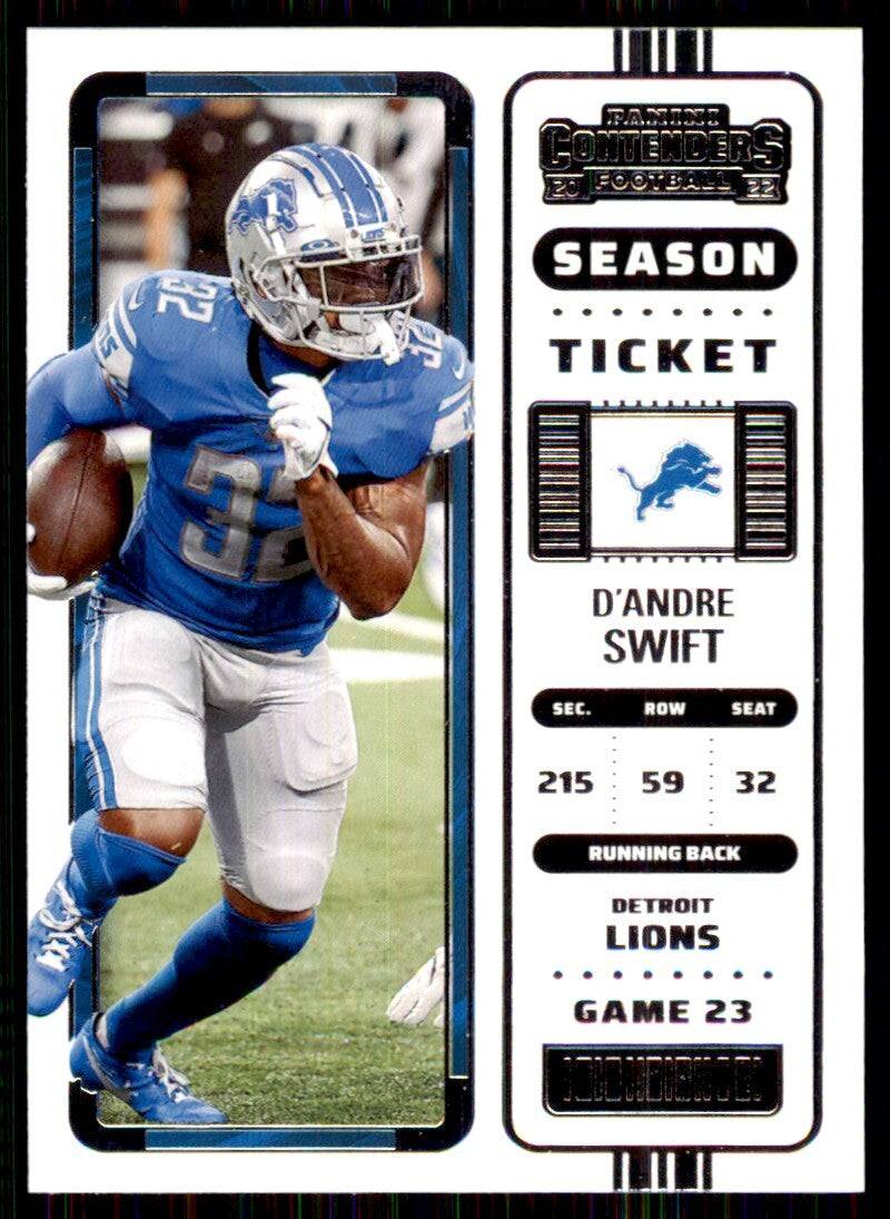 2022 Panini Contenders D'Andre Swift Football Cards #35