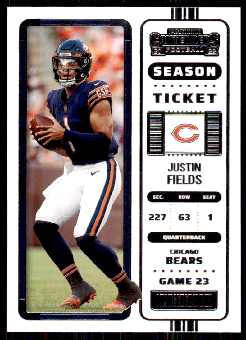 2022 Panini Contenders Justin Fields A Football Cards #20