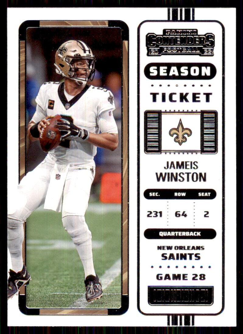 2022 Panini Contenders Jameis Winston B Football Cards #62