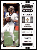 2022 Panini Contenders Jameis Winston B Football Cards #62
