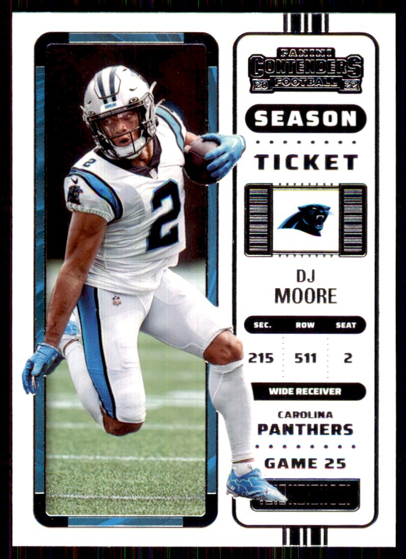 2022 Panini Contenders DJ Moore B Football Cards #16