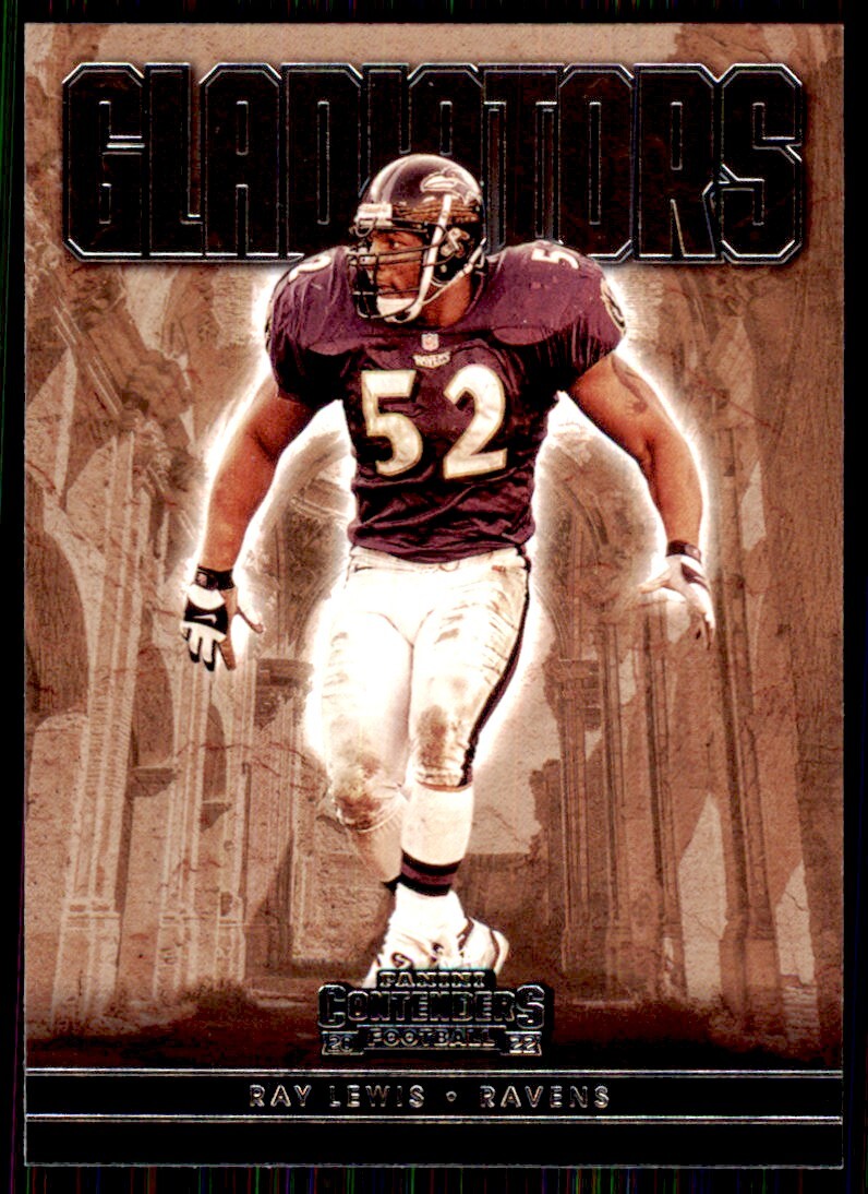 2022 Panini Contenders Ray Lewis Football Cards #GLD-RLE