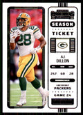 2022 Panini Contenders AJ Dillon Football Cards #42