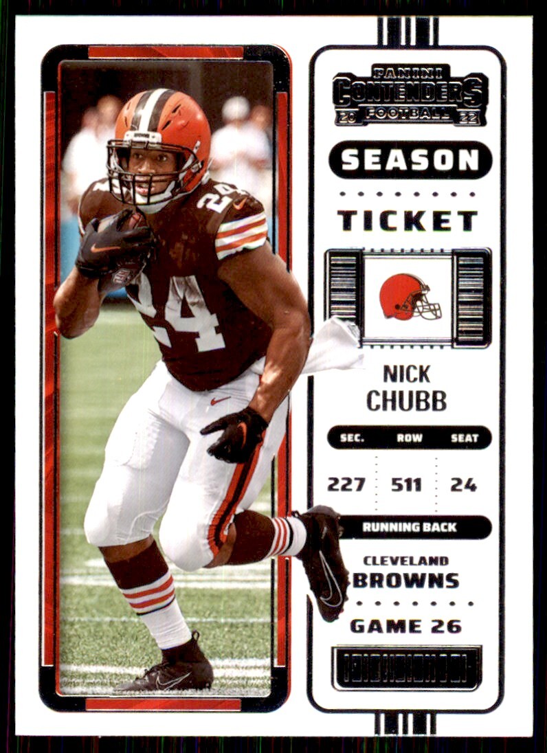 2022 Panini Contenders Nick Chubb  Football Cards #24