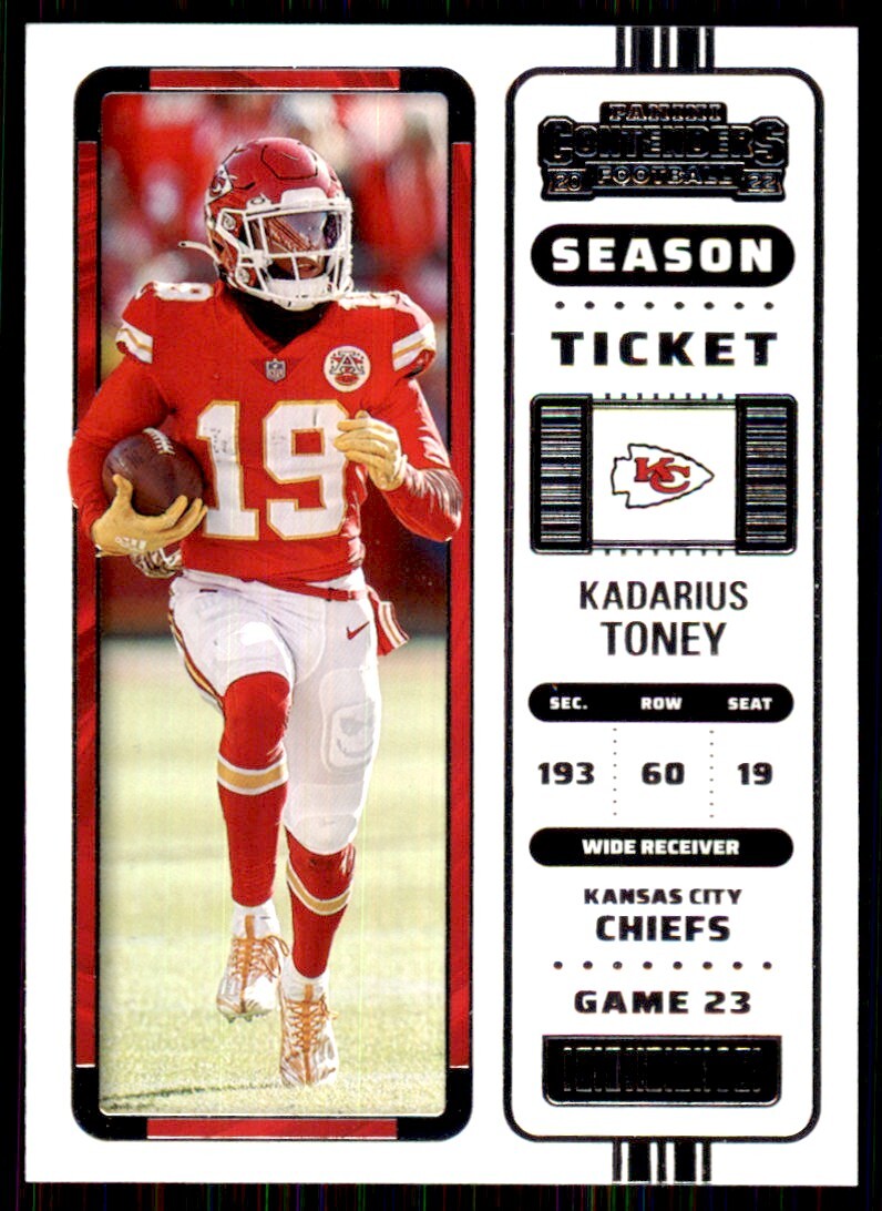 2022 Panini Contenders. Kadarius Toney Football Cards #71