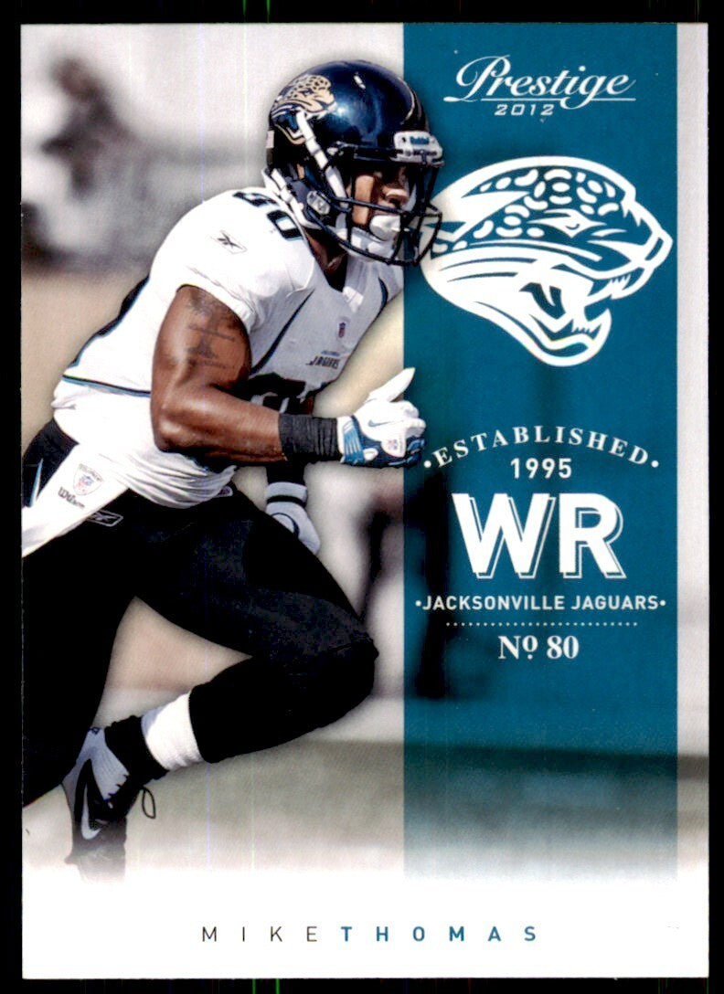 2012 Panini Prestige Mike Thomas Football Cards #90