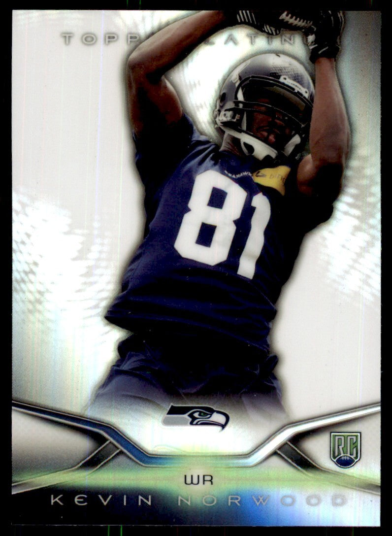 2014 Topps Platinum Kevin Norwood Football Cards #139
