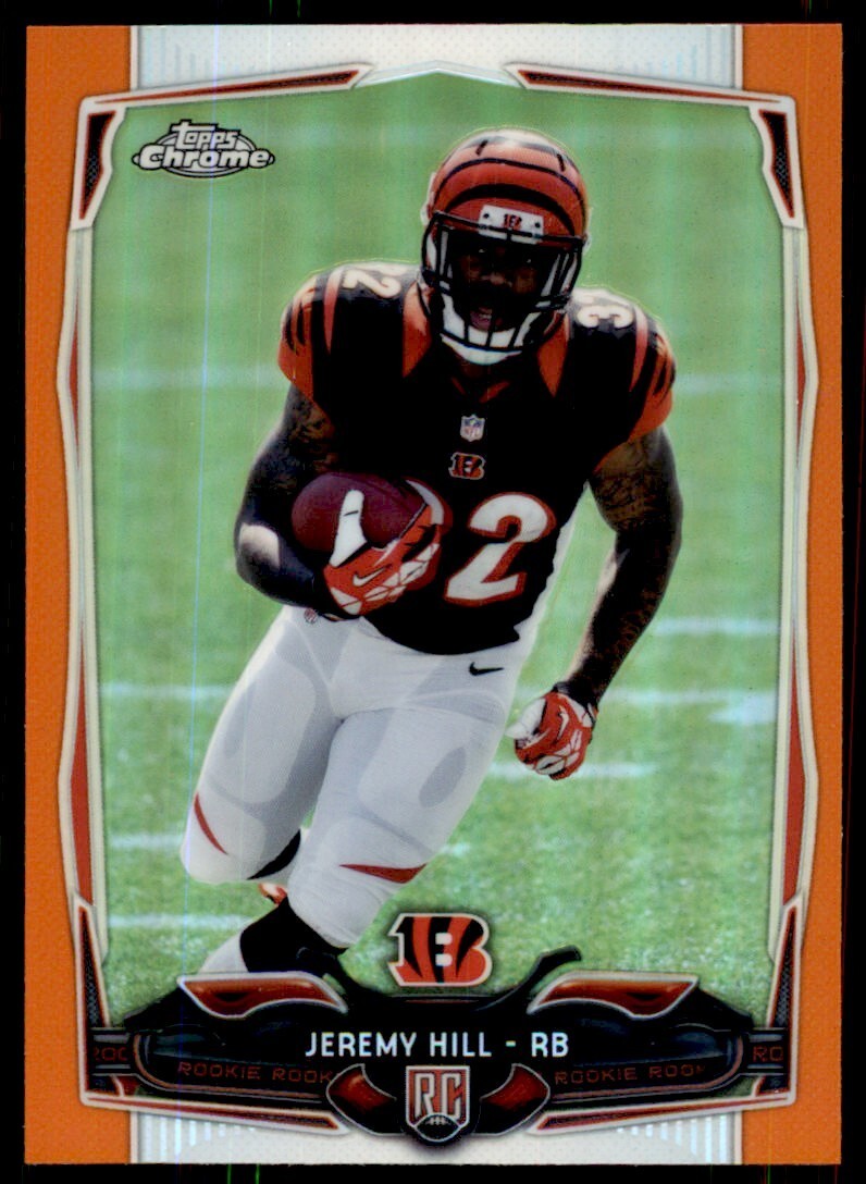 2014 Topps Chrome Jeremy Hill Football Cards #125
