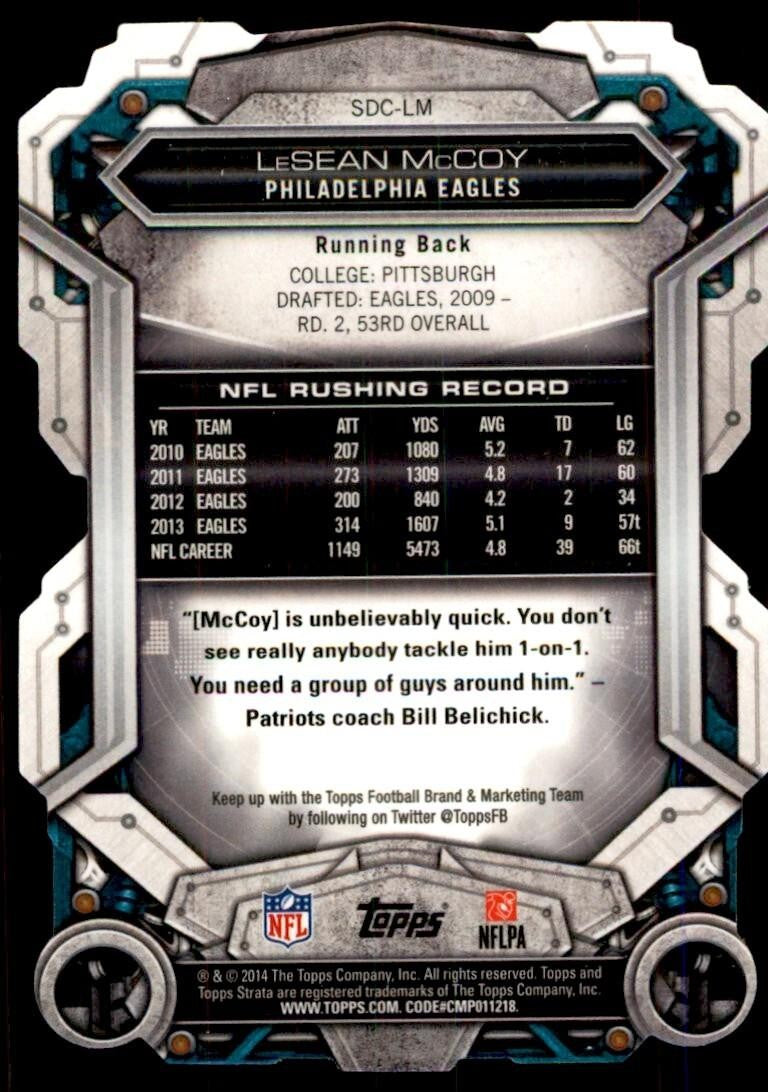2014 Topps Strata LeSean McCoy Football Cards #SDC-LM