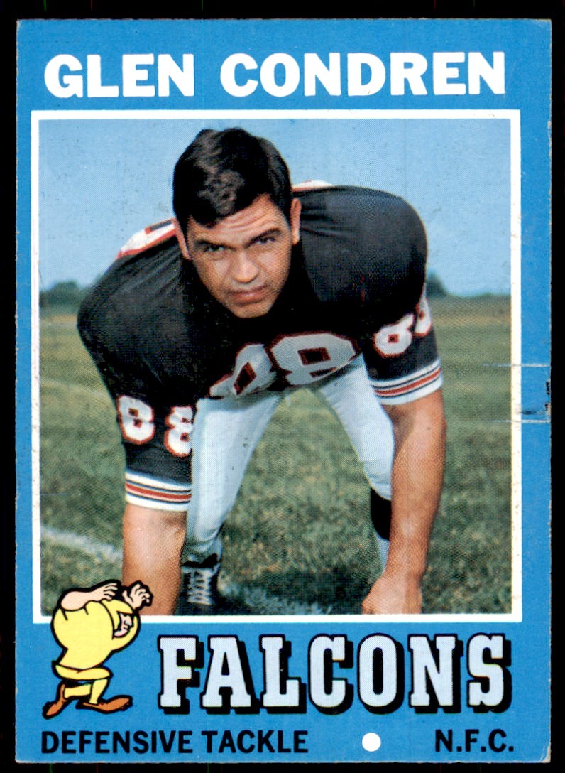 1971 Topps Glen Condren B Football Cards #122