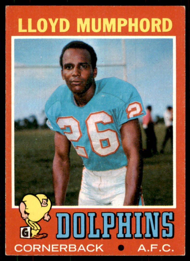 1971 Topps: Lloyd Mumphord A Football Cards #17