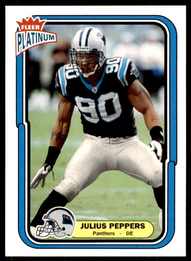 2004 Fleer Platinum Julius Peppers Football Cards #11