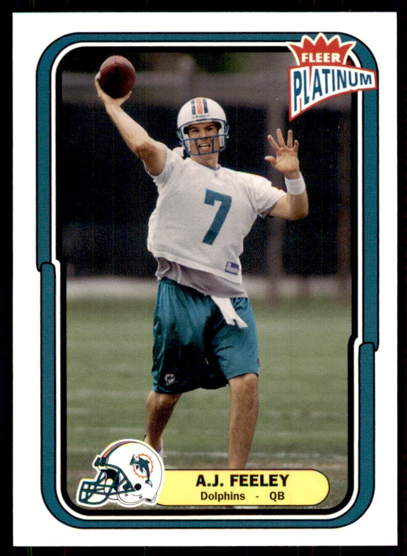 2004 Fleer Platinum A.J. Feeley Football Cards #29