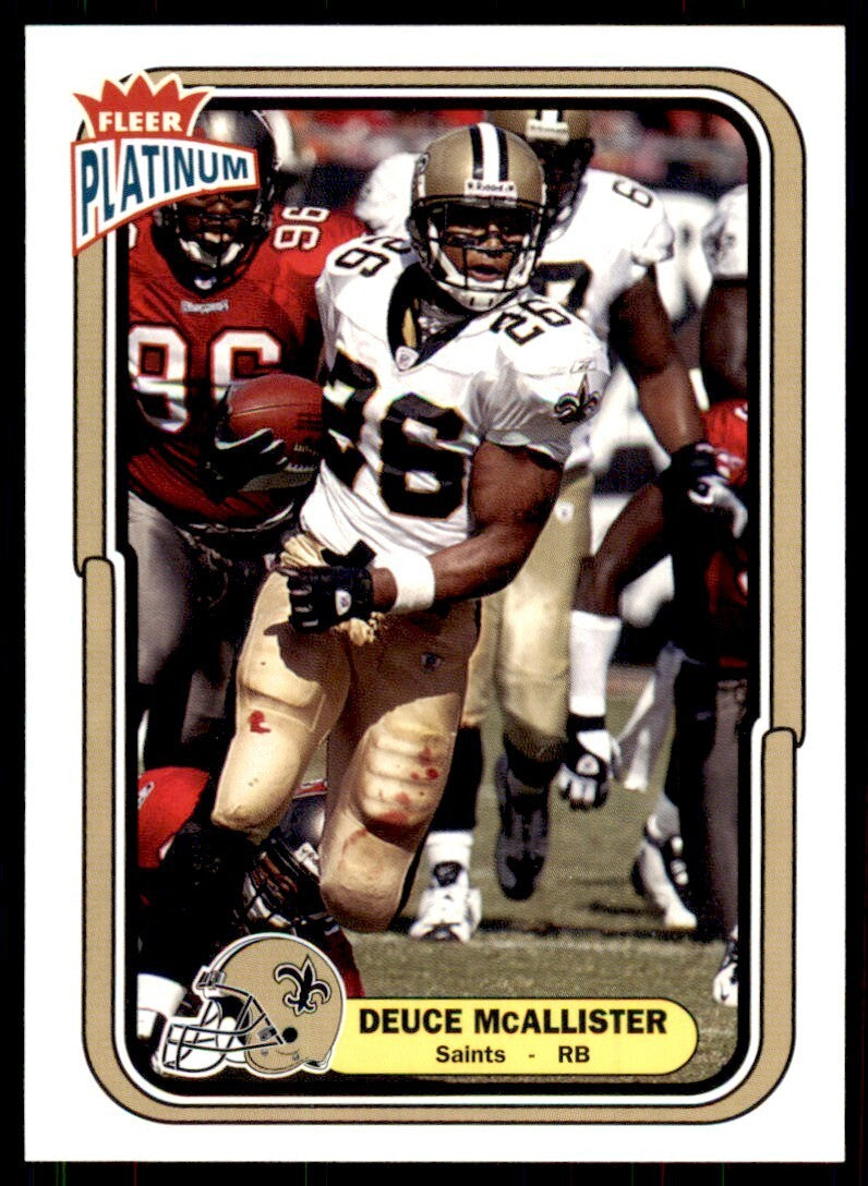 2004 Fleer Platinum Deuce McAllister Football Cards #101