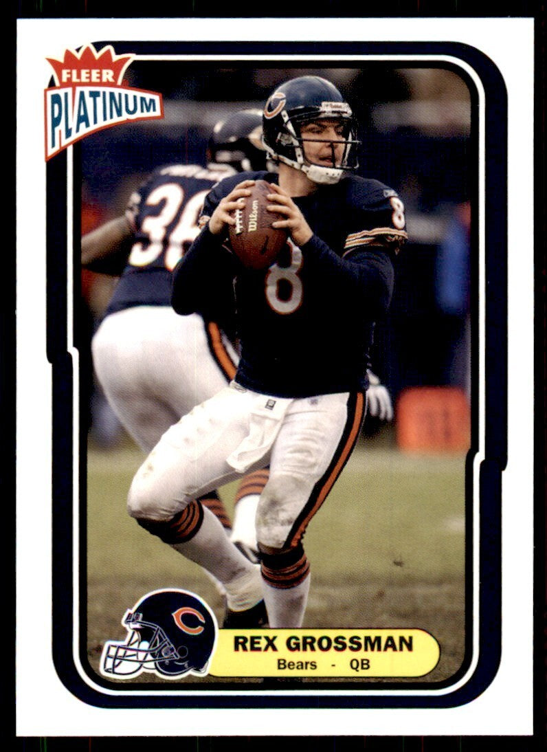 2004 Fleer Platinum Rex Grossman Football Cards #108