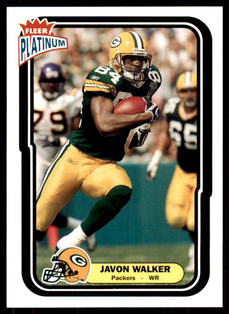 2004 Fleer Platinum Javon Walker Football Cards #109