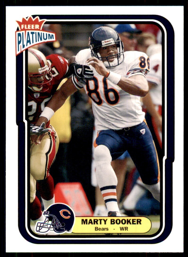 2004 Fleer Platinum Marty Booker Football Cards #65