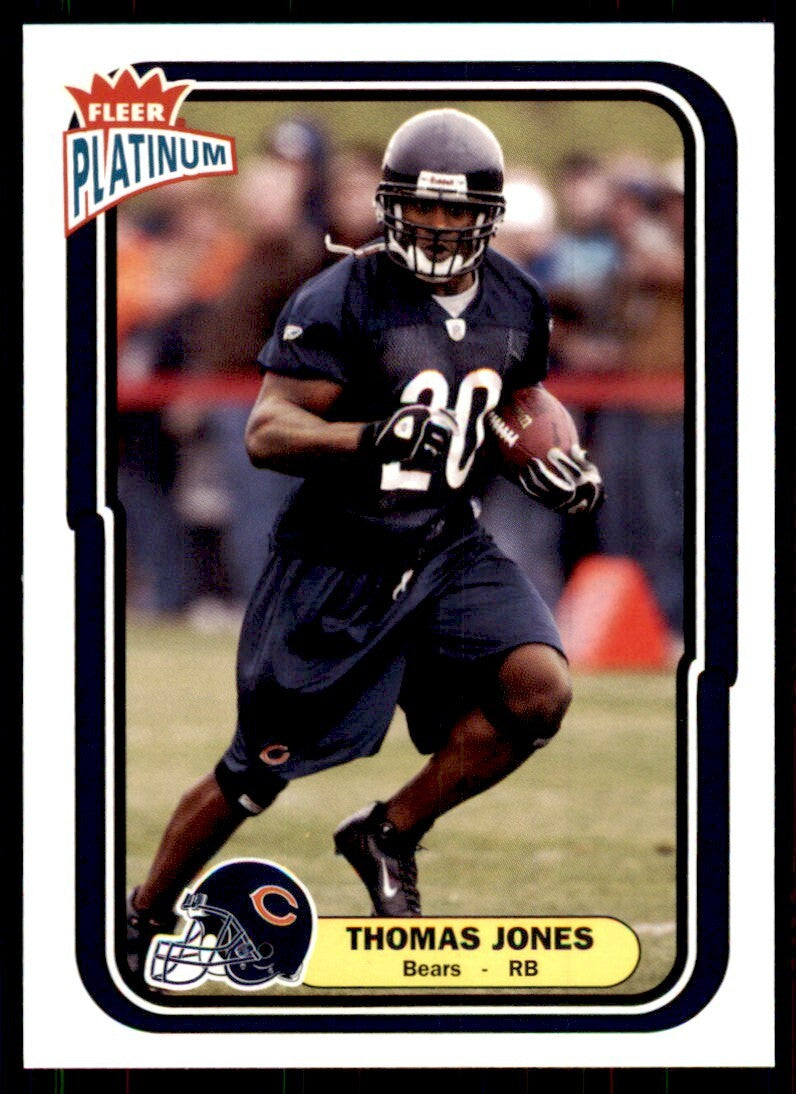 2004 Fleer Platinum Thomas Jones Football Cards #60