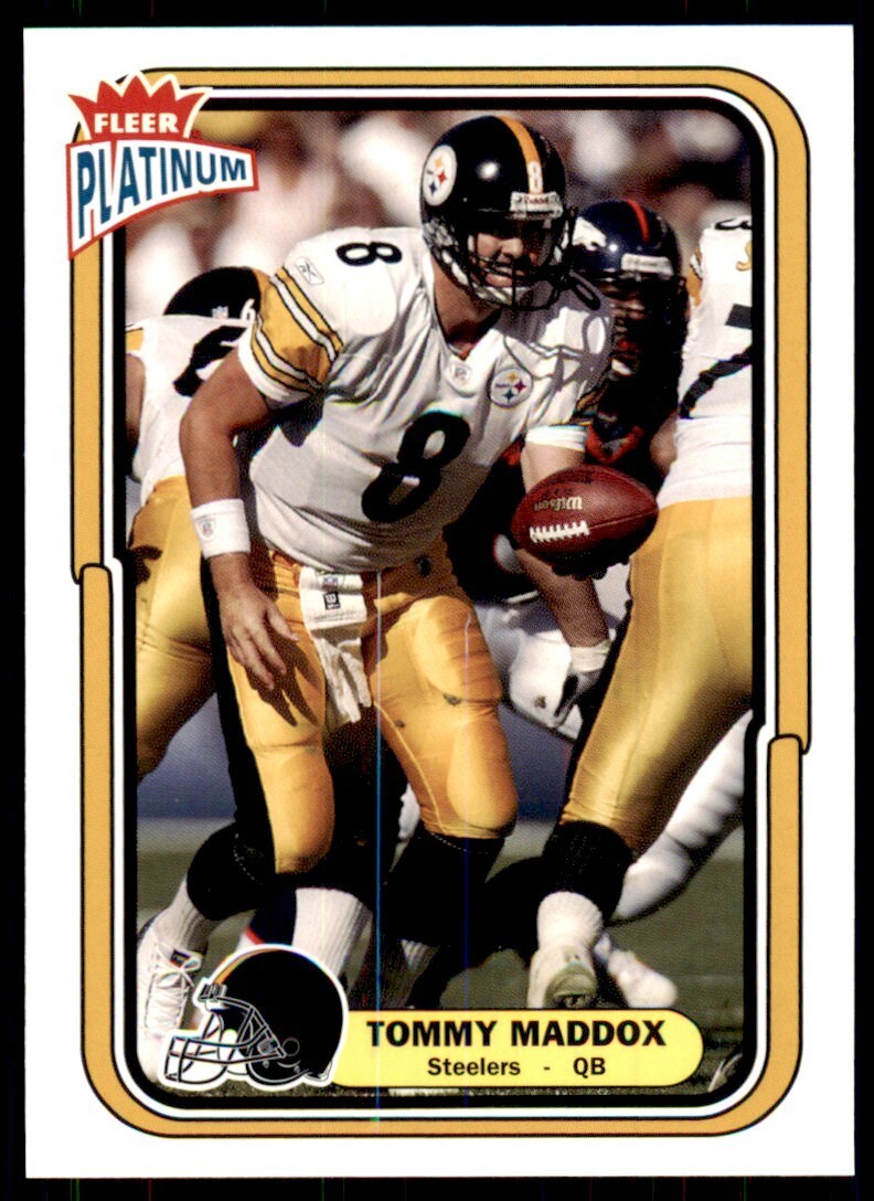 2004 Fleer Platinum Tommy Maddox Football Cards #63