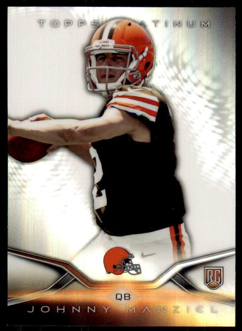 2014 Topps Platinum. Johnny Manziel A Football Cards #126