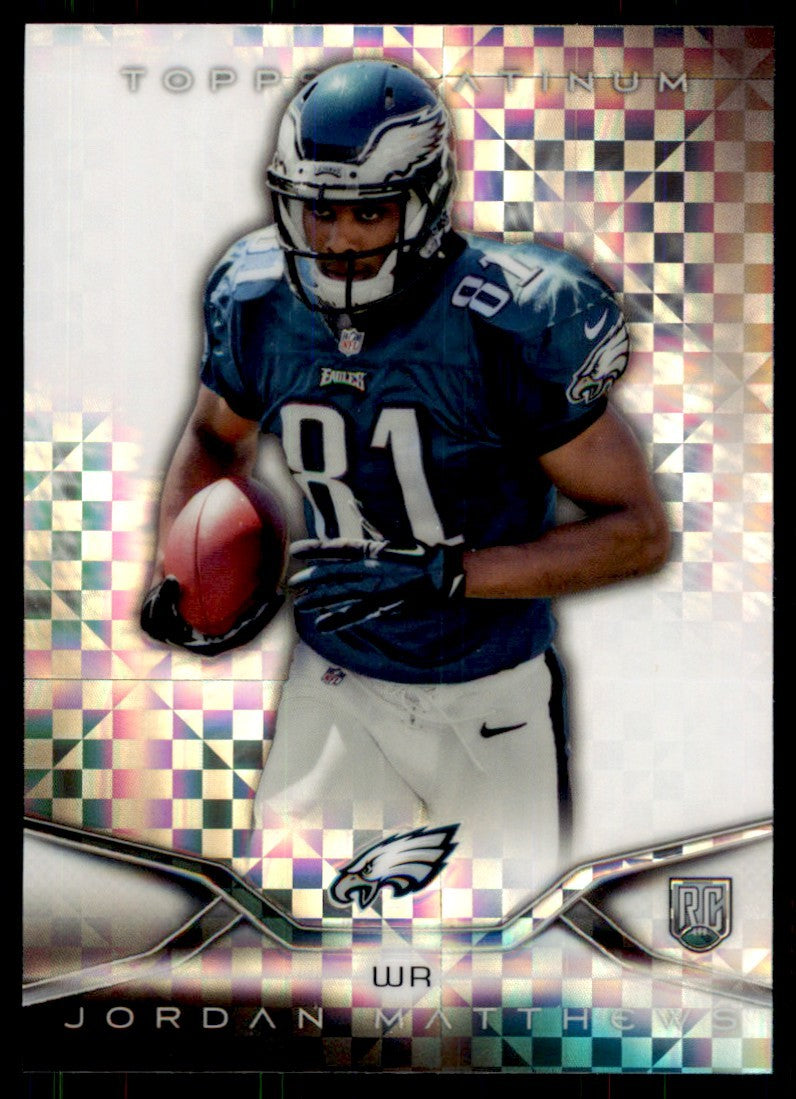 2014 Topps Platinum. Jordan Matthews Football Cards #136