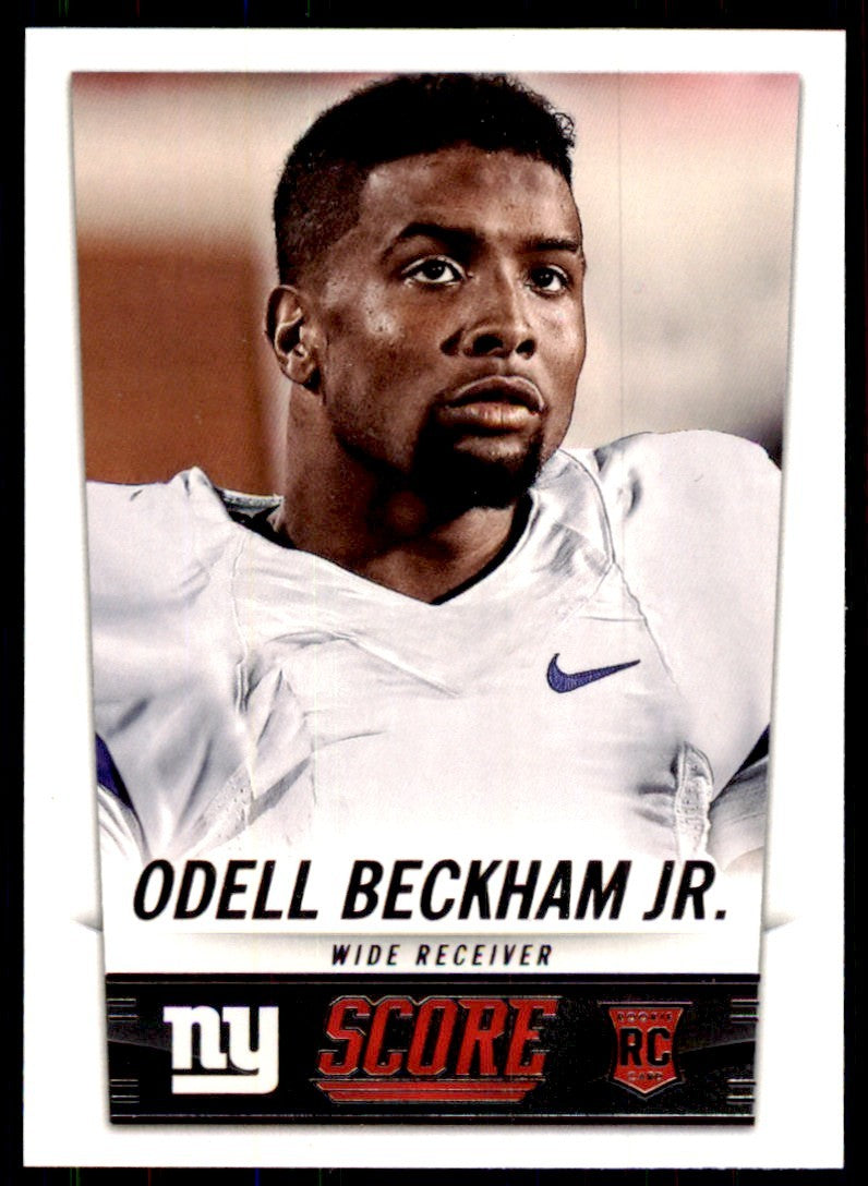 2014 Score Odell Beckham Jr. A Football Cards #411