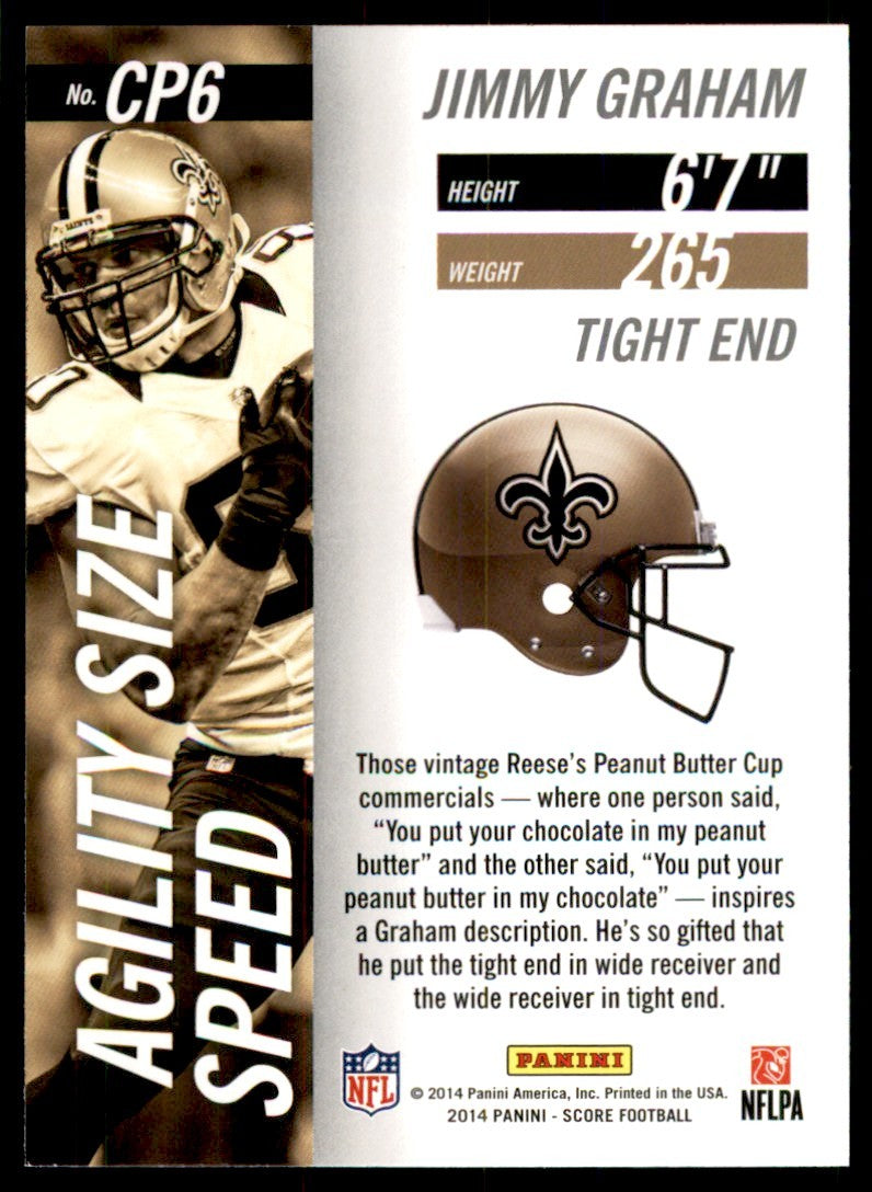 2014 Score Jimmy Graham Football Cards #CP6