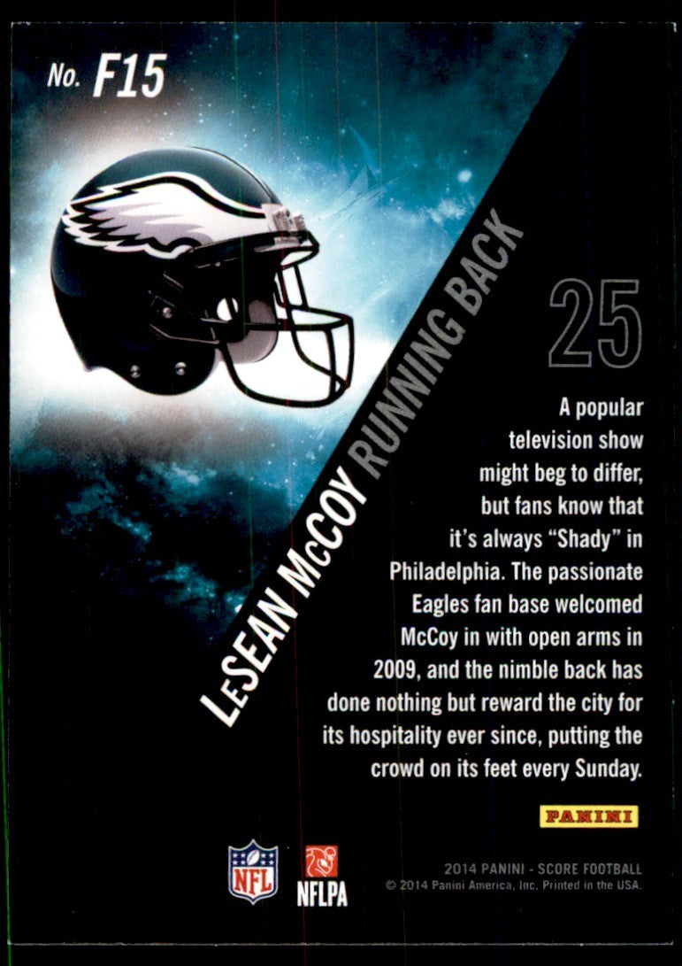 2014 Score LeSean McCoy Football Cards #F15