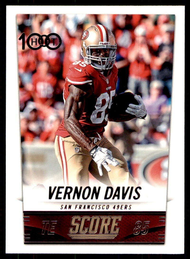 2014 Score Vernon Davis B Football Cards #279