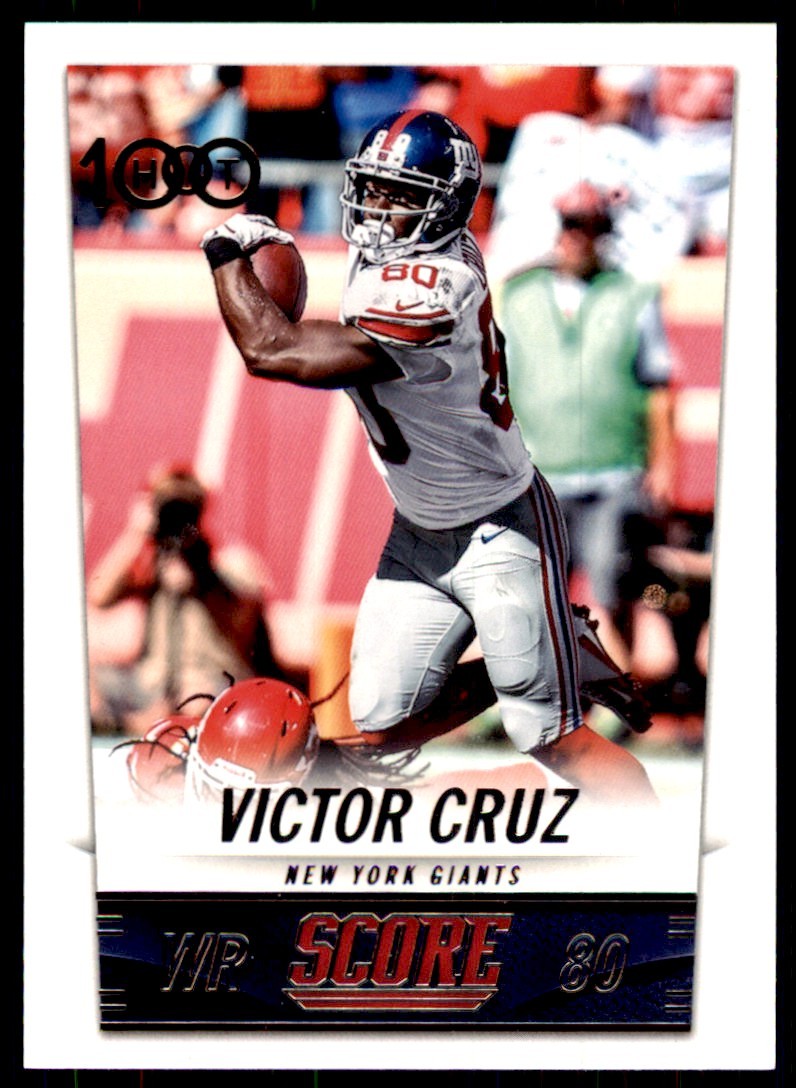 2014 Score Victor Cruz B Football Cards #287