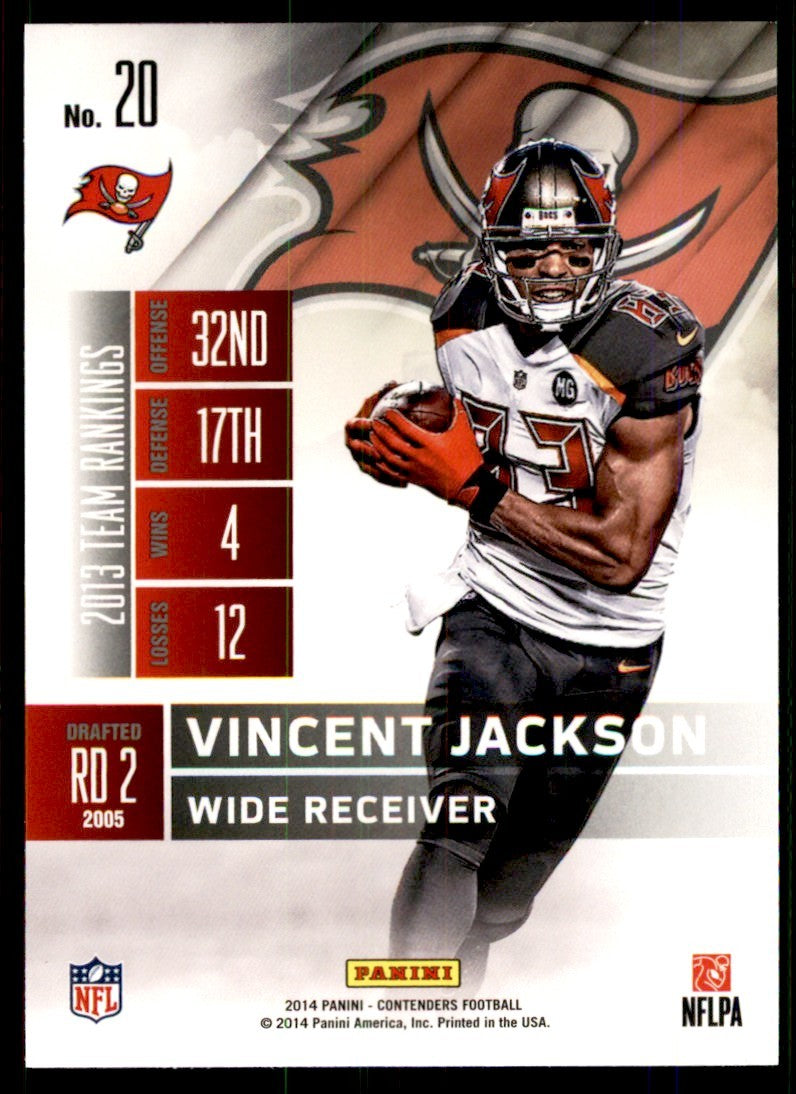 2014 Panini Contenders Vincent Jackson Football Cards #20