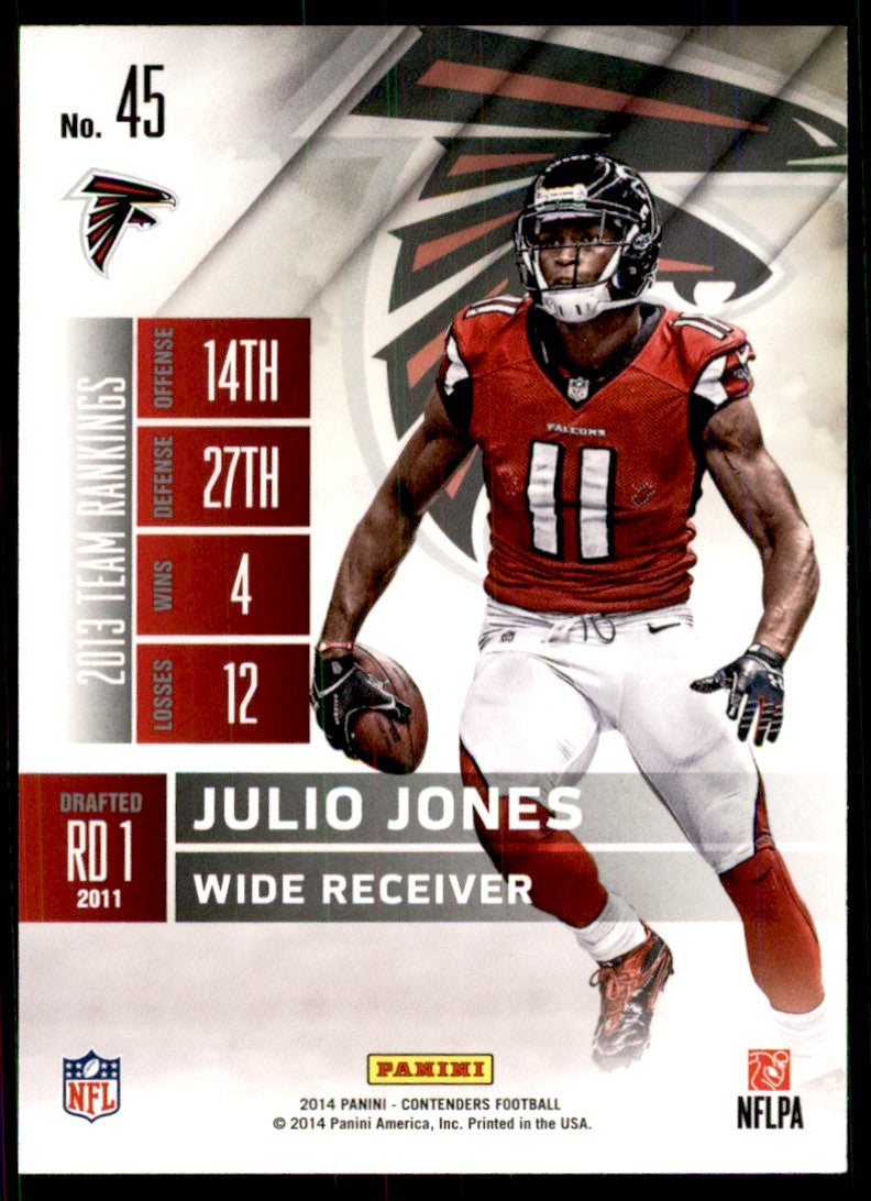2014 Panini Contenders Julio Jones A Football Cards #45