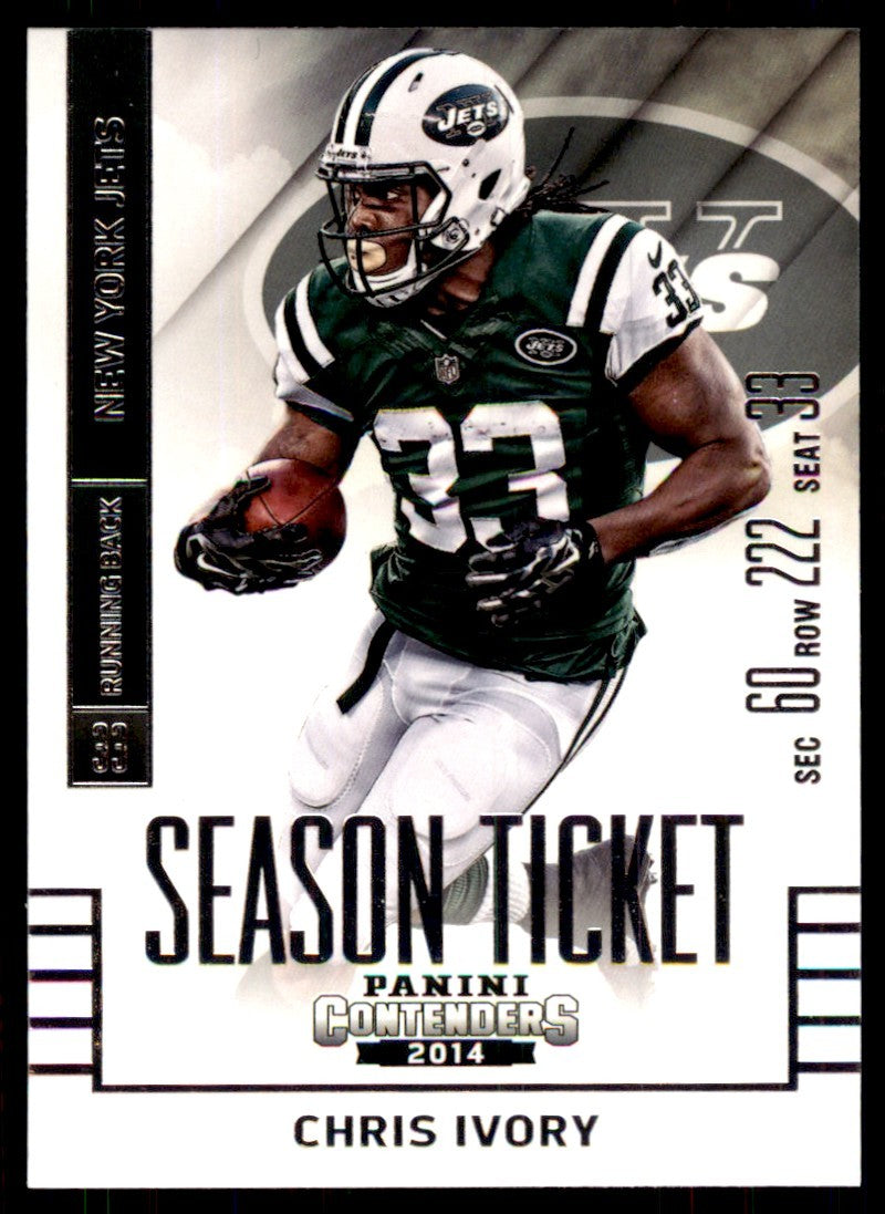 2014 Panini Contenders Chris Ivory Football Cards #55