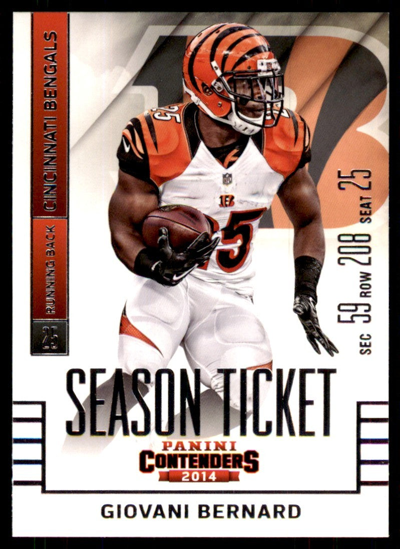 2014 Panini Contenders Giovani Bernard Football Cards #8
