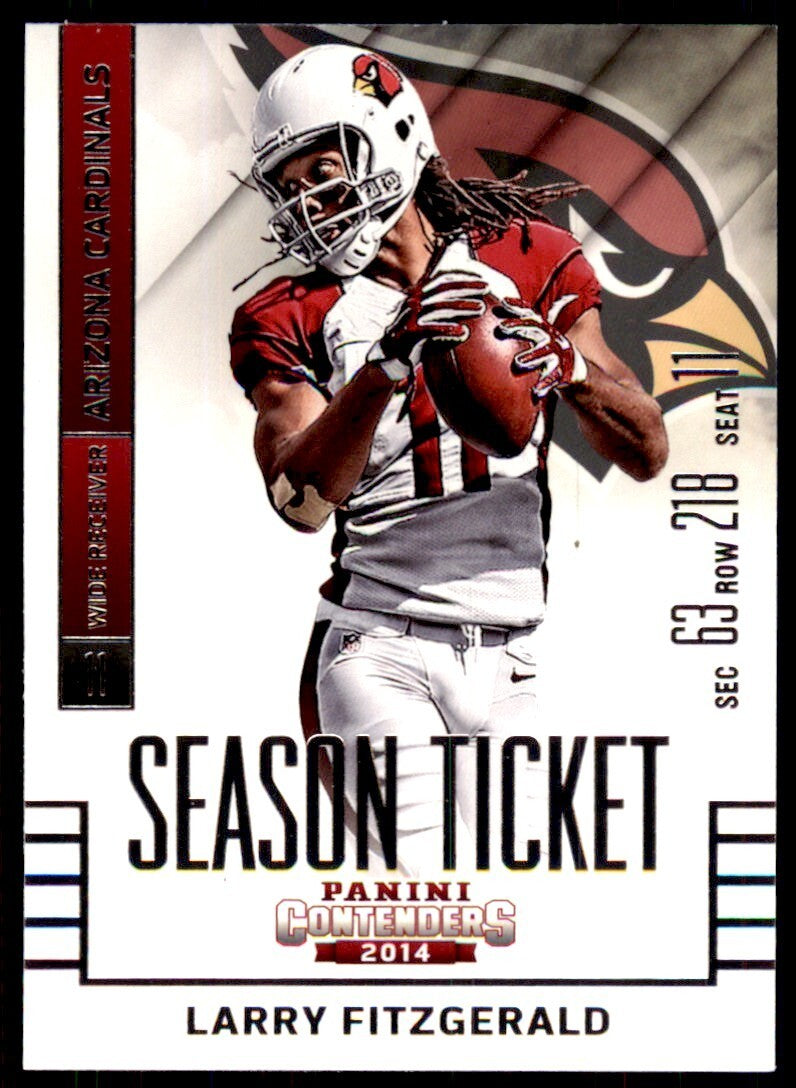 2014 Panini Contenders Larry Fitzgerald Football Cards #23