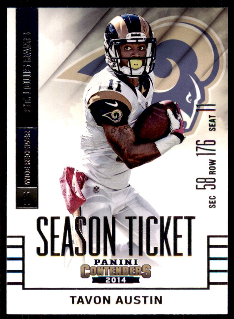 2014 Panini Contenders Tavon Austin A Football Cards #74