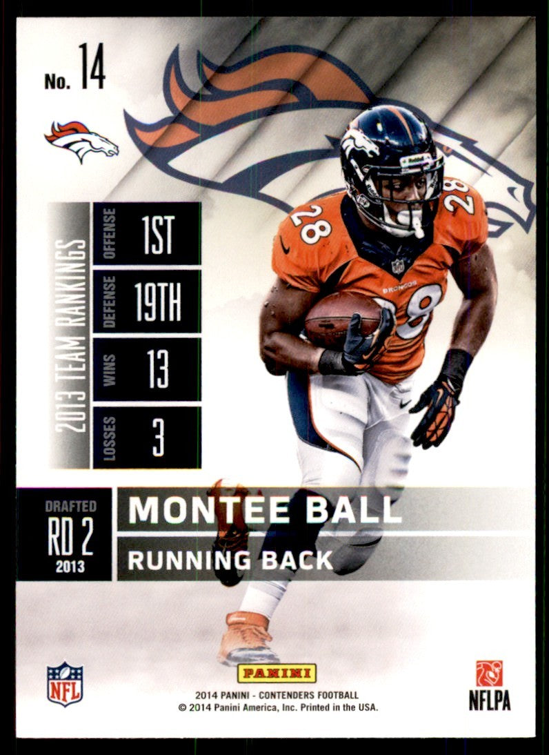 2014 Panini Contenders Montee Ball Football Cards #14