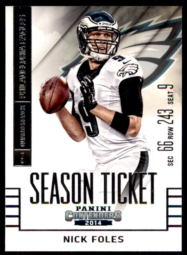 2014 Panini Contenders. Nick Foles Football Cards #42