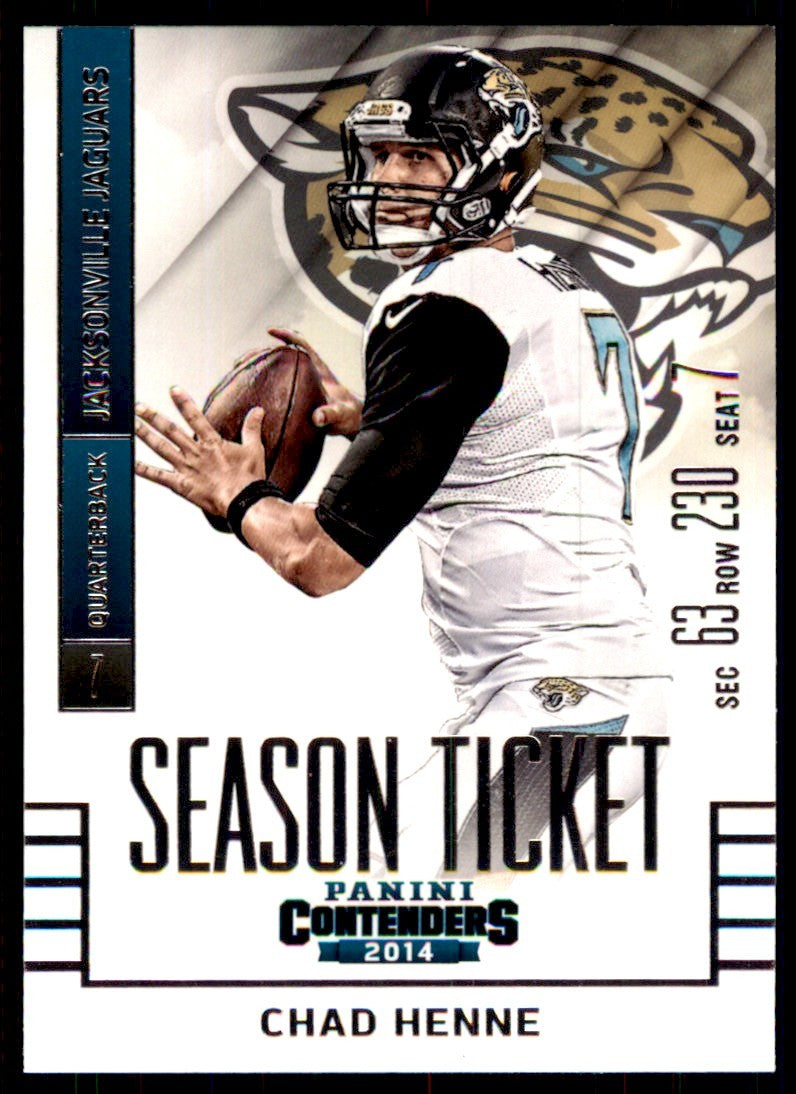 2014 Panini Contenders. Chad Henne A Football Cards #51