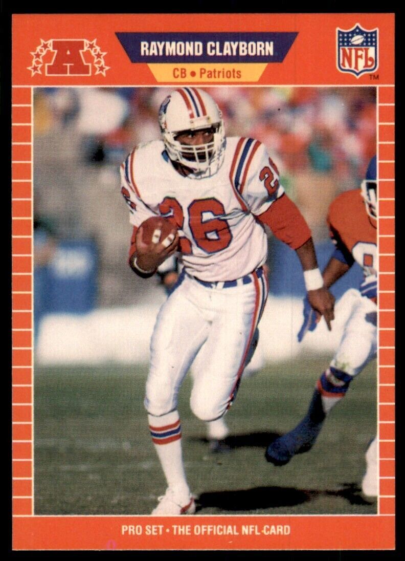 1989 Pro Set Raymond Clayborn Football Cards #245