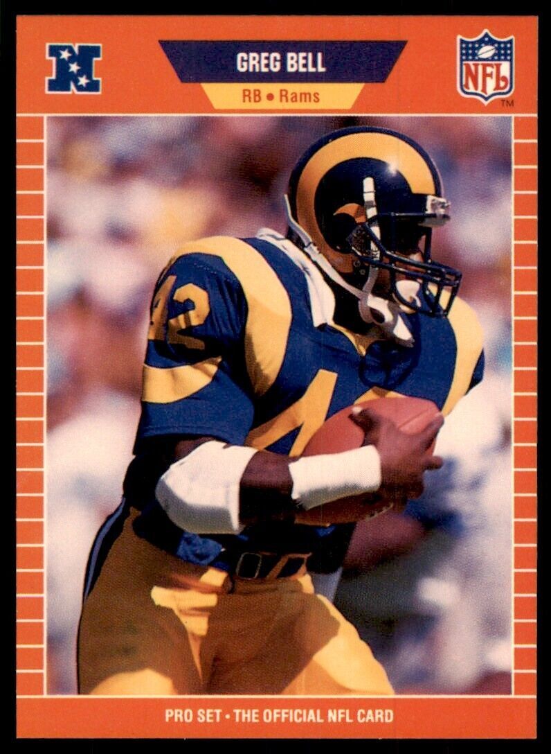 1989 Pro Set Greg Bell Football Cards #195
