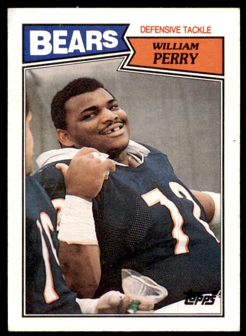 1987 Topps William Perry B Football Cards #55