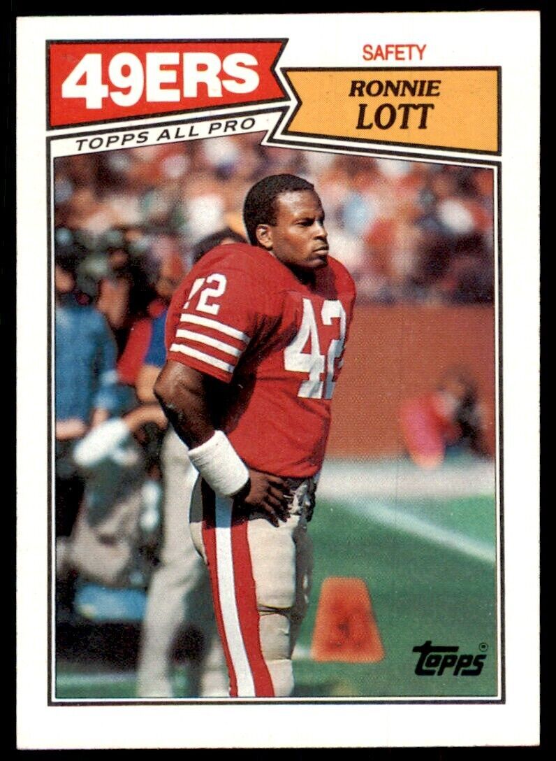 1987 Topps Ronnie Lott A Football Cards #123