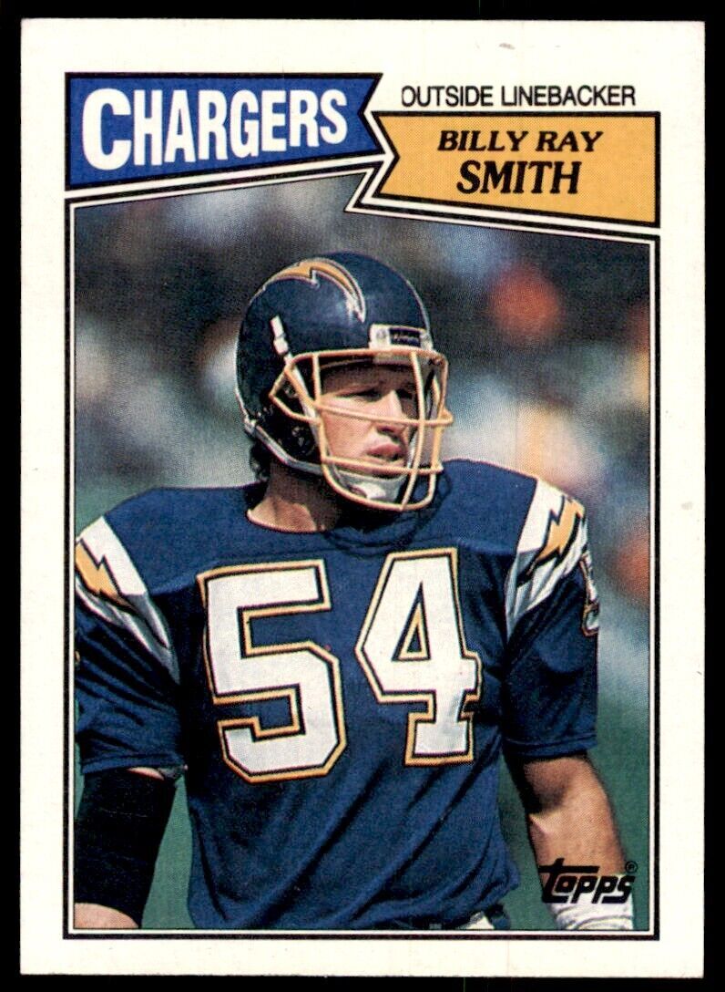 1987 Topps Billy Ray Smith Football Cards #348
