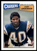 1987 Topps Gary Anderson Football Cards #341